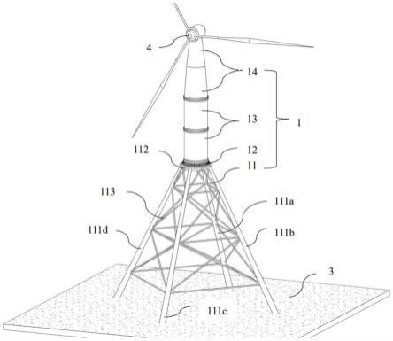 一种大功率陆上风电机组塔架及其起重设备和吊装方法与流程
