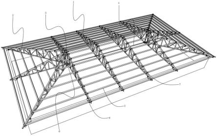 一种模块化装配式多坡屋面钢结构屋架的制作方法