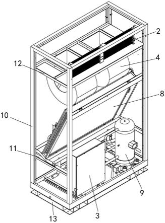 一种带有PTC加热器的工业风冷柜机的制作方法