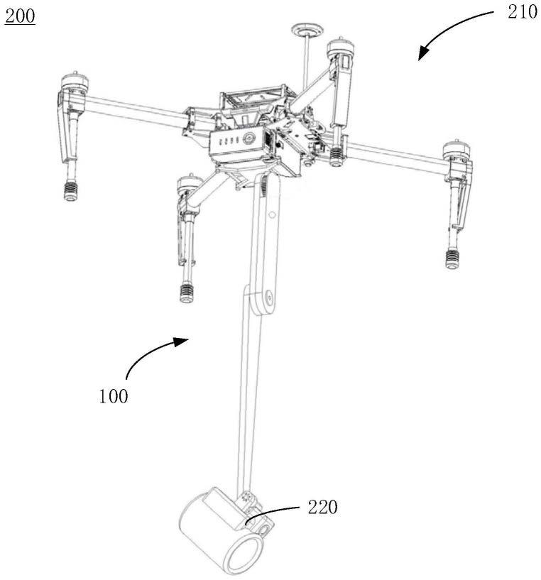 双折臂式吊舱及具有双折臂式吊舱的无人机的制作方法