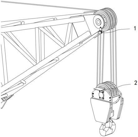 动臂变幅式起重机吊钩高度保护装置的制作方法