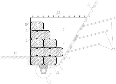 一种防冻胀重力式挡土墙结构的制作方法