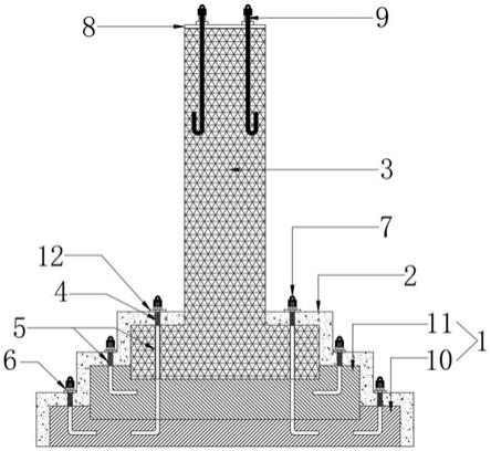 一种水田用格构式角钢输电塔装配式基础及其施工方法