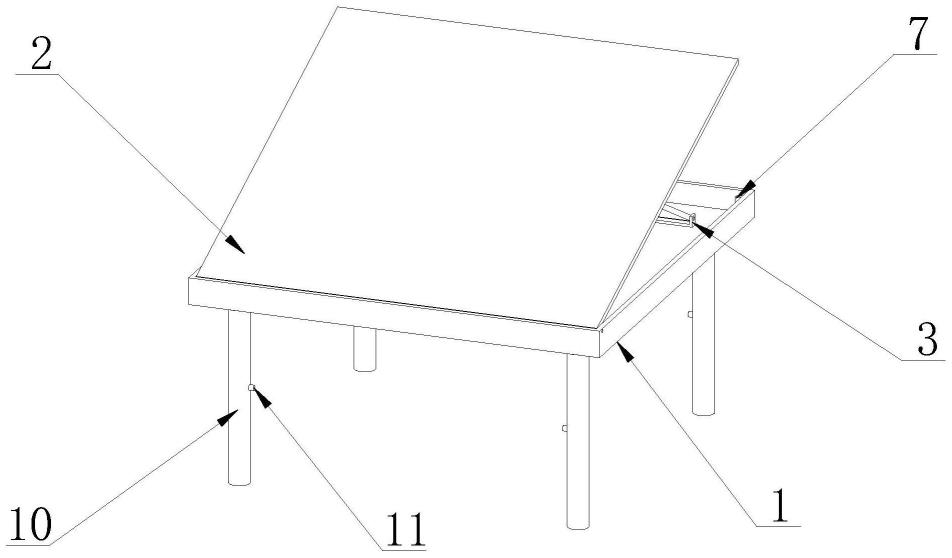 一种便携式建筑设计绘图桌的制作方法