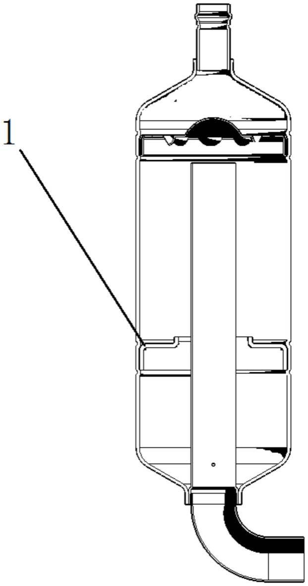 一种隔板结构、储液器及压缩机的制作方法