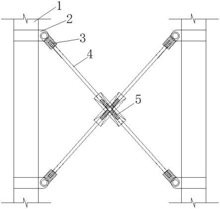 一种空间十字型柱间支撑结构的制作方法