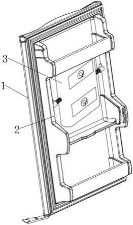 一种用于冰箱门内胆上的栏杆结构的制作方法