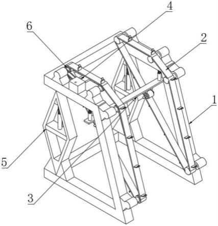可推动式调整的锚链生产用圆钢输送装置的制作方法