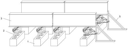 一种钢梁拼装可调节台座系统、装置及施工方法与流程
