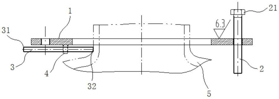 一种搪瓷反应釜管口修割划线装置的制作方法