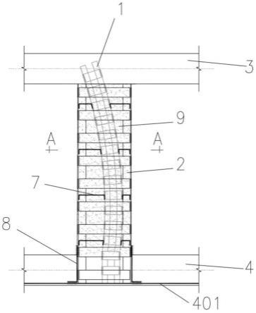 用于基坑工程的内支撑格构柱偏斜加固结构及加固方法