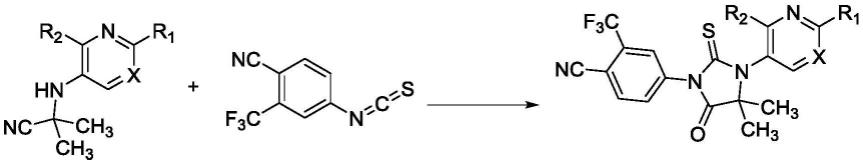 一种连续流制备4-异硫氰基-2-(三氟甲基)苯甲腈的方法与流程
