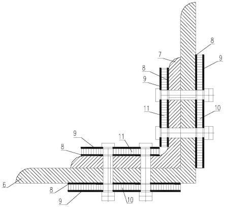一种角钢杆塔单剪连接节点的无损修补加固方法及加固装置与流程