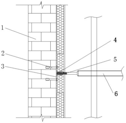一种适用于砖混结构的脚手架连墙件拉结装置的制作方法