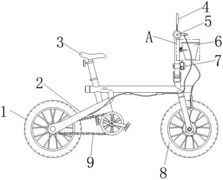 一种易拆装的简便式自行车的制作方法