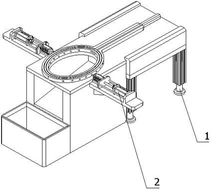 一种羽毛球拍拍框等距开孔装置的制作方法