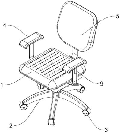 一种多功能办公椅的制作方法
