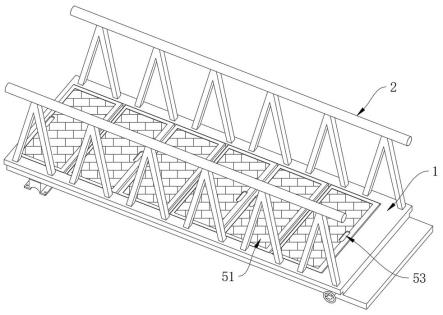 一种折叠式塔吊安全通道的装置的制作方法