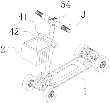 扶手式四轮电动滑板车的制作方法