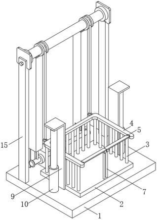 一种安全防护型链条导轨式液压升降货梯的制作方法
