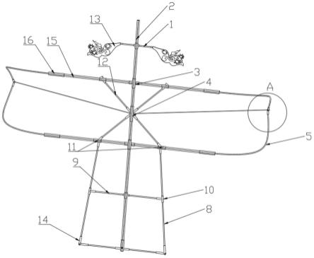 一种模块化可拆卸风筝骨架的制作方法