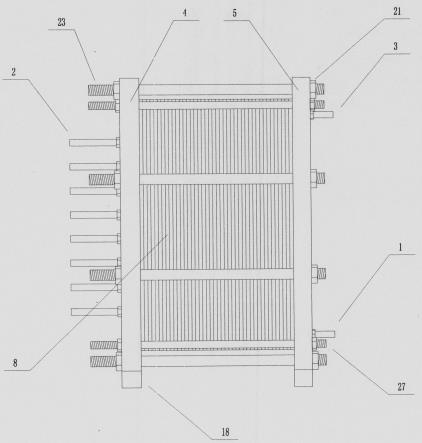 宽流道垂直堆叠式滤膜装置的制作方法