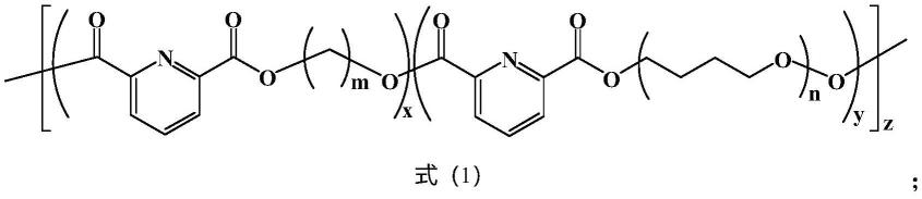 聚2,6-吡啶二甲酸二元醇酯基热塑性聚酯弹性体及其制备方法和应用与流程