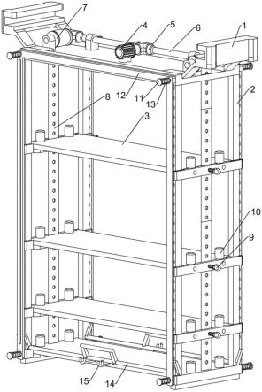 一种隔层可调的悬挂式仓储货架的制作方法