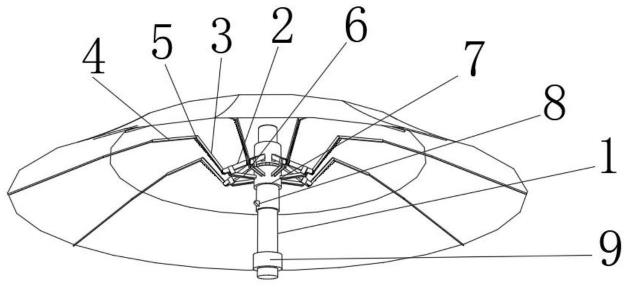 一种带锁定结构的折叠伞的制作方法