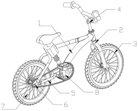 一种高抗震结构的自行车架的制作方法