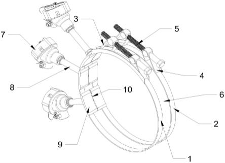 滑轨抱箍式热电偶的制作方法