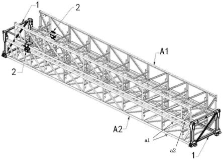 叠装分段扶梯搬运组件及搬运系统的制作方法