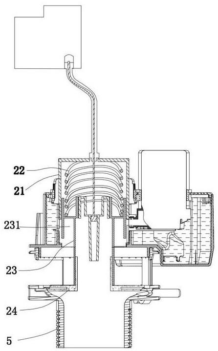 一种带双出口微型泵的集成式水件的制作方法