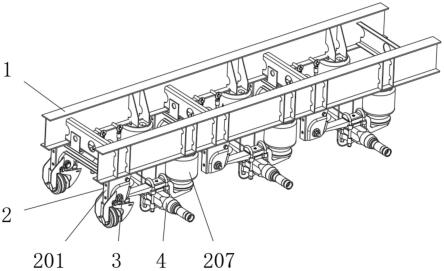 一种轴距可调节型货车空气悬架系统的制作方法