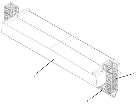 一种用于斜拉桥梁底施工的自行走操作平台的制作方法