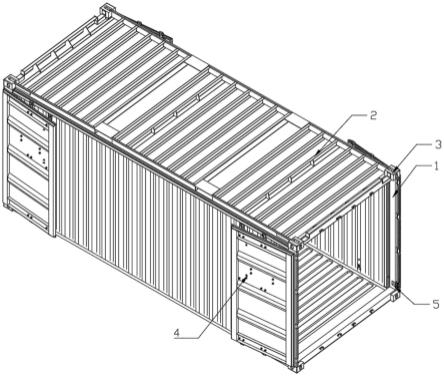 一种具有箱门定位结构的集装箱的制作方法