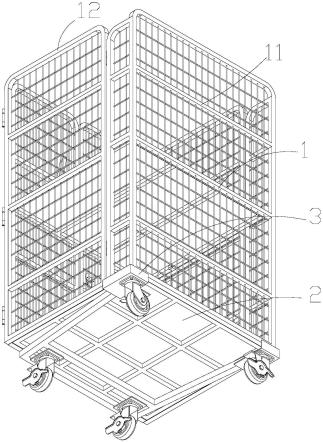 一种折叠笼车保护装置的制作方法
