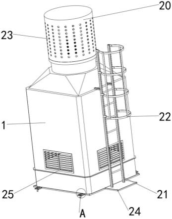一种岩棉板生产用冷却塔的制作方法