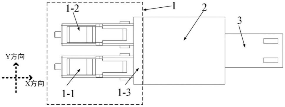一种将双纤双向转换为单纤双向传输的LC转接头的制作方法