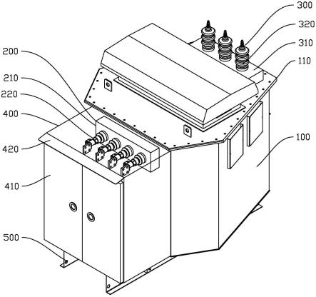 一种模块化组合式户外型立体卷铁心干式变压器的制作方法