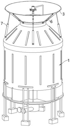 一种用于涂板车间冷却循环塔的防溢结构的制作方法