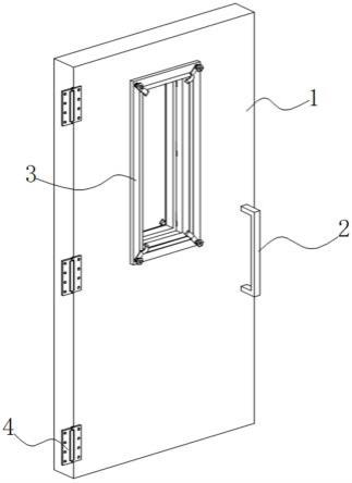 一种防火门耐火玻璃视窗框快速安装结构的制作方法