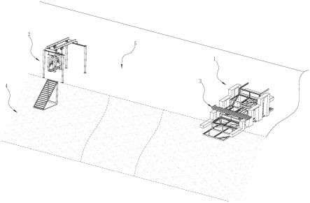 竹筏上岸装置及竹筏上下岸系统和竹筏移动方法
