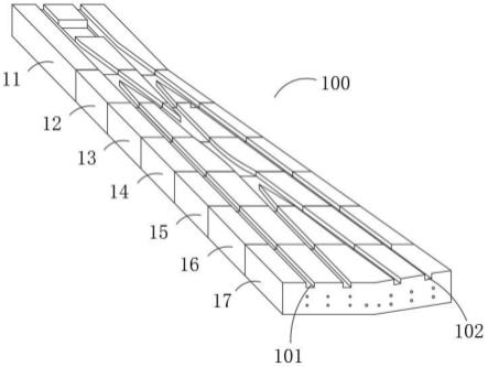 节段拼装道岔轨板梁结构及其制作方法与流程