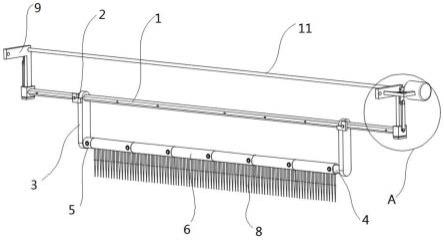 一种仿真茅草用簇绒机长度控制的调整结构及其使用方法与流程