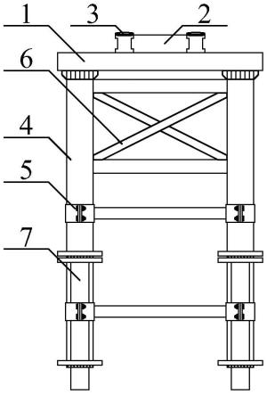 一种稳固的水中塔吊的钢管桩基础的制作方法