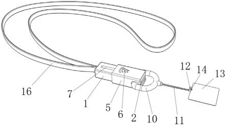 一种手机挂绳的锁扣装置的制作方法