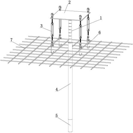 一种可重复使用的钢筋网支撑吊架的制作方法