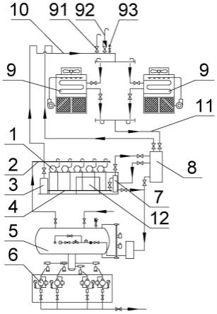 一种双蒸发式冷凝器的并联制冷压缩机组的制作方法