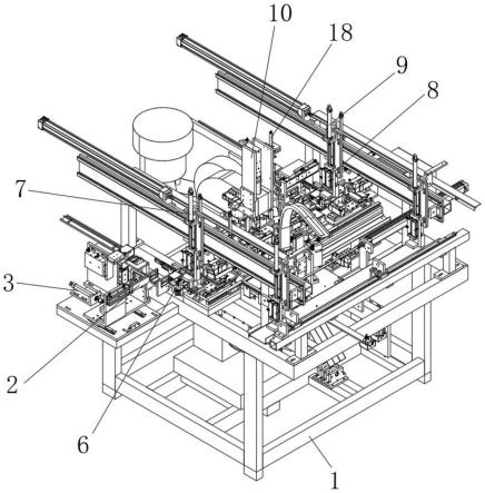 一种脚轮支架自动化的生产机械及其生产方法与流程